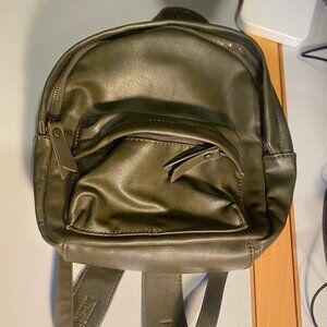 Universal thread faux leather back pack in brown